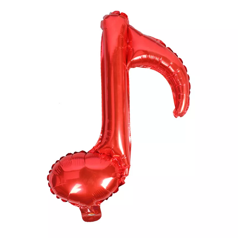 Balónek nafukovací fóliový nota osminová červená