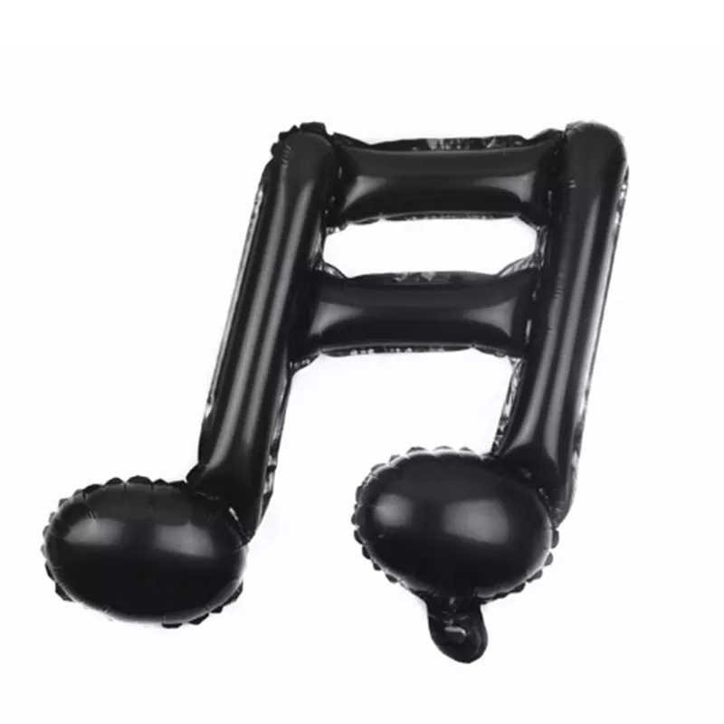 Balónek nafukovací fóliový nota šestnáctinová černá