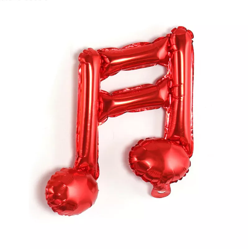 Balónek nafukovací fóliový nota šestnáctinová červená