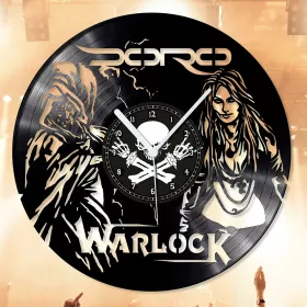 Hodiny nástěnné vinylové černé Doro Warlock