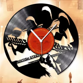Hodiny nástěnné vinylové černé Judas Priest