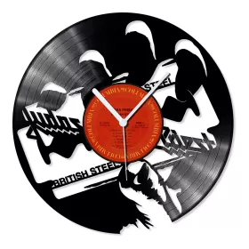Hodiny nástěnné vinylové černé Judas Priest