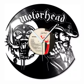 Hodiny nástěnné vinylové černé Motörhead