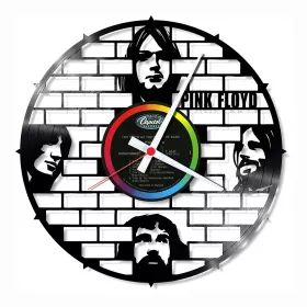 Hodiny nástěnné vinylové černé Pink Floyd