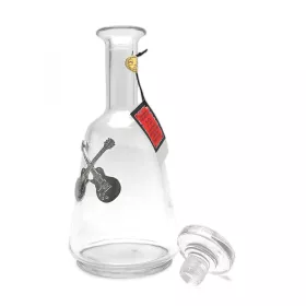 Karafa skleněná s kovovými elektrickými kytarami 1000 ml