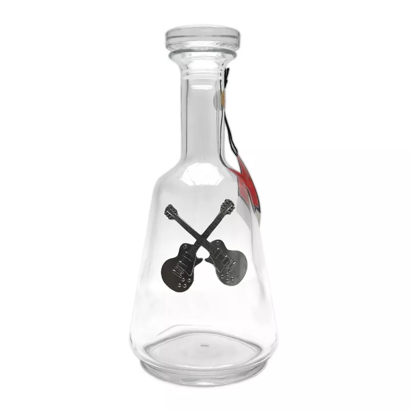 Karafa skleněná s kovovými elektrickými kytarami 1000 ml