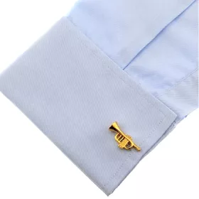 Knoflíčky manžetové zlaté trubka