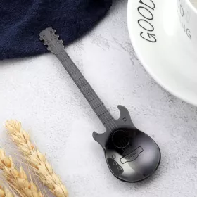 Lžička kávová nerez černá basová kytara