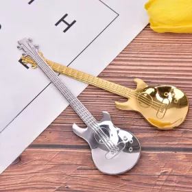 Lžička kávová nerez stříbrná basová kytara
