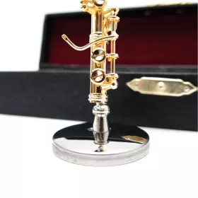 Miniatura flétna příčná zlatá 14cm