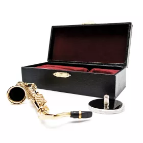 Miniatura saxofon zlatý 14cm