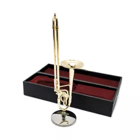 Miniatura trombón/pozoun zlatý 16cm