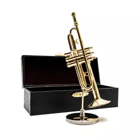 Miniatura trumpeta/trubka zlatá 13,5cm