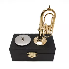 Miniatura tuba zlatá 11cm