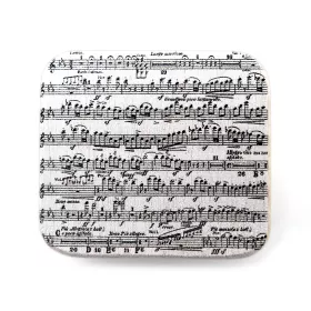 Ořezávátko dřevěné bílé Smetana partitura a noty černé