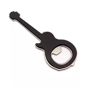 Otvírák na lahve stříbrný s magnetem s elektrickou kytarou Gibson