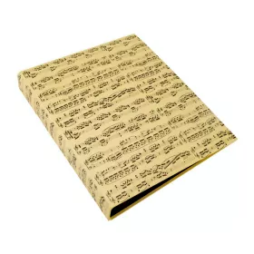 Pořadač kroužkový béžový partitura černá