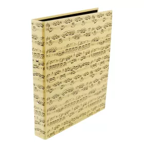 Pořadač kroužkový béžový partitura černá