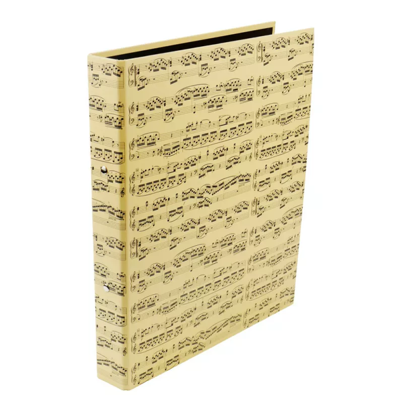 Pořadač kroužkový béžový partitura černá