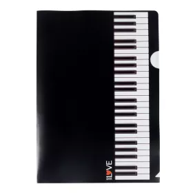 Složka L plastová černá s klaviaturou