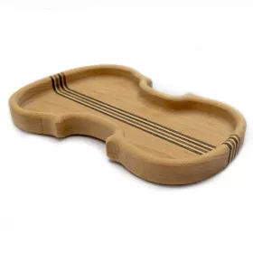 Tácek sevírovací bílý s šedými notami a černým houslovým klíčem I Love Music