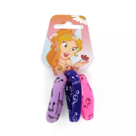 Gumičky vlasové 3ks barevné s houslovými klíčí a notami - fialová světlá/fialová tmavá/růžová Gumičky vlasové 3ks barevné s houslovými klíčí a notami - fialová světlá/fialová tmavá/růžová