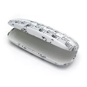  Pouzdro na brýle bílé s notami - partitura Bach