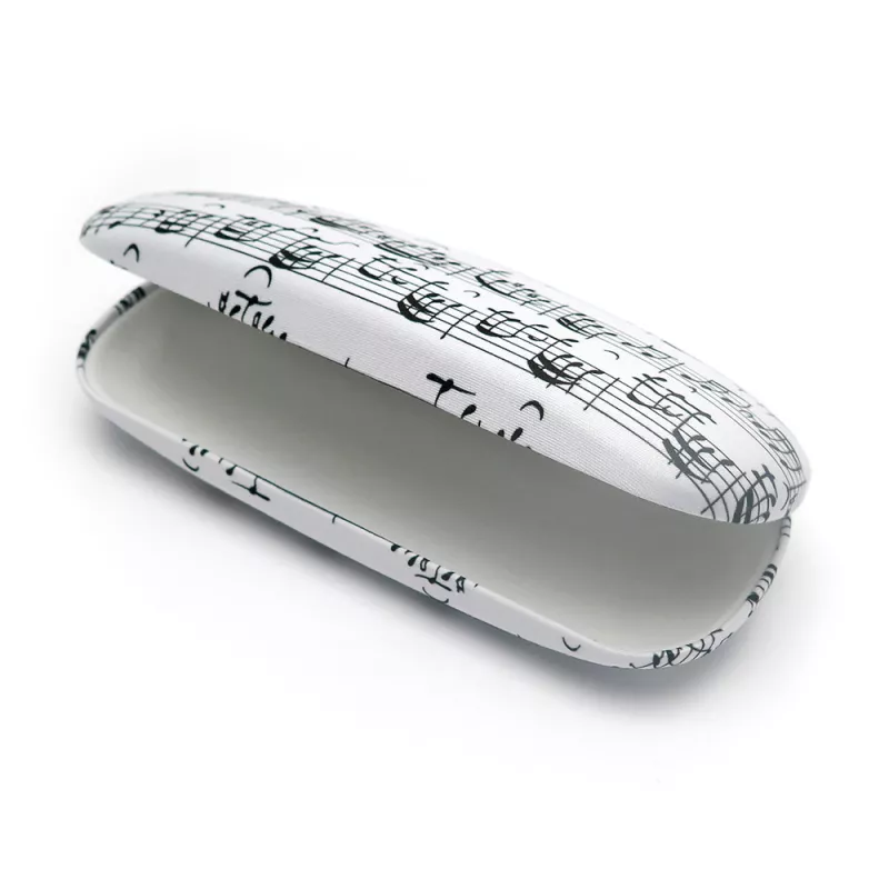  Pouzdro na brýle bílé s notami - partitura Bach