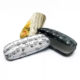  Pouzdro na brýle černé s notami - partitura Bach