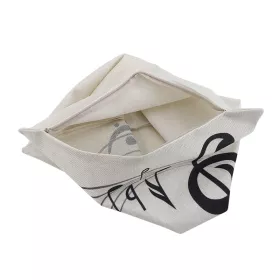 Povlak na polštářek smetanový houslový klíč a partitura 45×45 cm