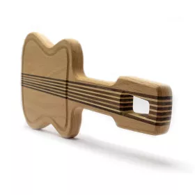 Prkénko krájecí dřevěné kytara akustická