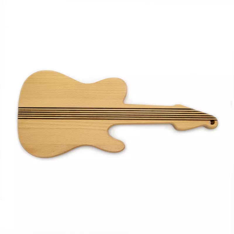 Prkénko krájecí dřevěné kytara elektrická