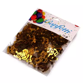 Konfety party noty zlaté