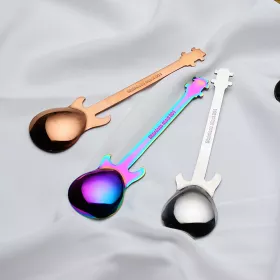 Lžička kávová nerez stříbrná basová kytara