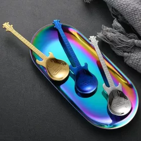 Lžička kávová nerez stříbrná basová kytara