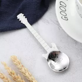 Lžička kávová nerez stříbrná basová kytara