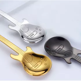 Lžička kávová nerez stříbrná basová kytara