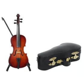 Miniatura cello/violoncello hnědé se stojanem