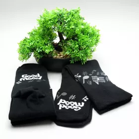 Nadkolenky černobílé noty