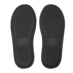 Papuče černé s bílým houslovým klíčem a notami