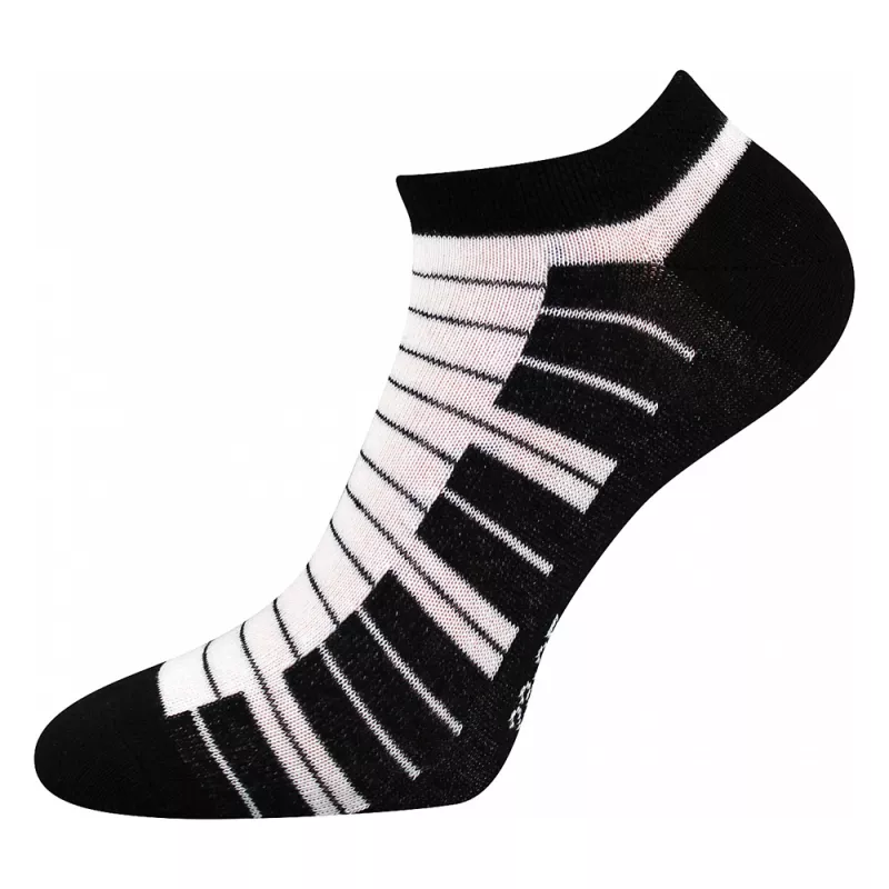 Ponožky nízké černobílé klaviatura