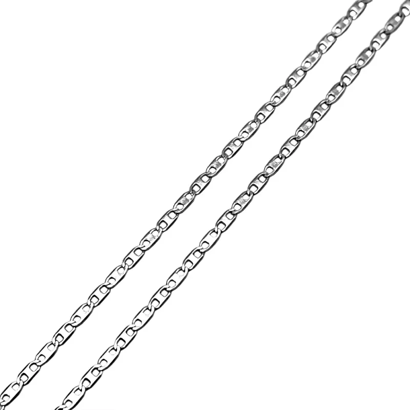 Řetízek stříbrný nerez ocel 45cm, 50cm